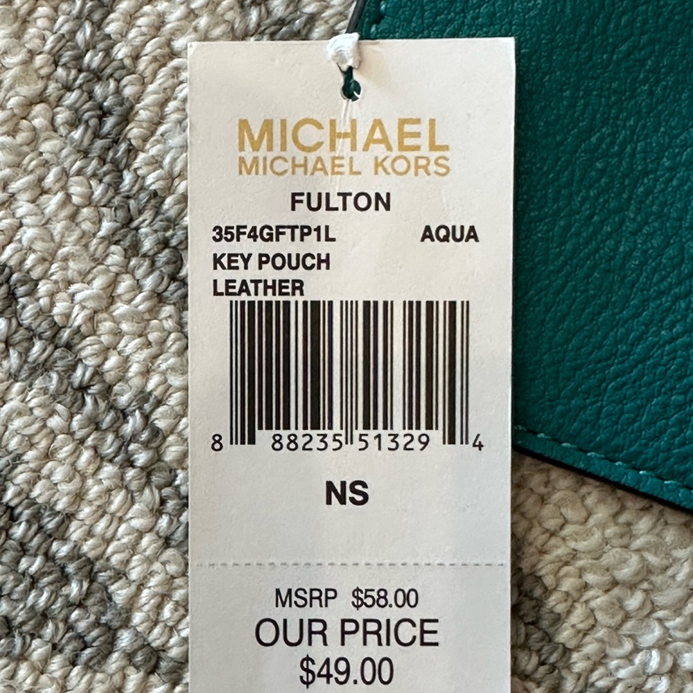 Michael Kors Teal Keychain Wallet - Picture 2 of 6